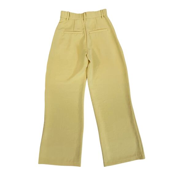 Abercrombie & Fitch A&F Sloane Tailored Wide Leg Pant size 25 0S Yellow - Picture 6 of 8